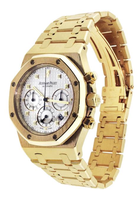 audemars piguet royal oak offshore chronograph yellow gold|royal oak offshore retail price.